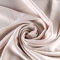 Креп-сатин стрейч К33-847 экрю однотонный