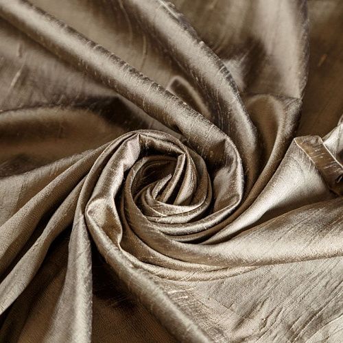 Дикий шелк 016-04831 серо-бежевый однотонный