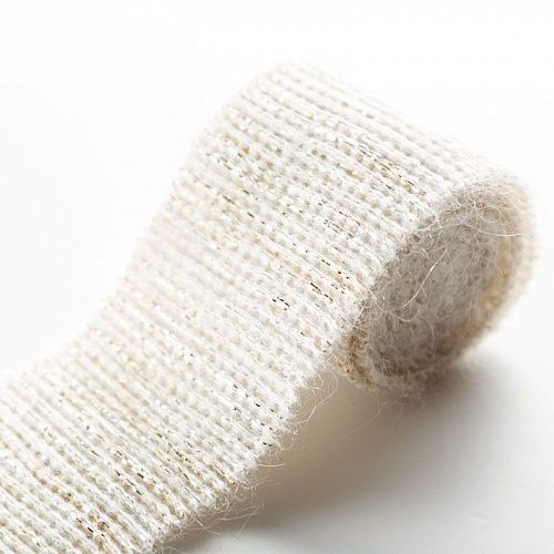 Подвяз вязаный 6х50 см 412170 бежевый