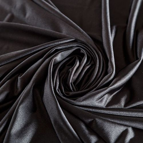 Трикотаж 056-07316 черный однотонный