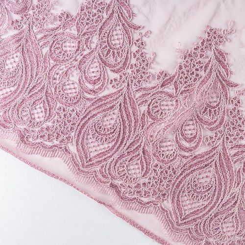 Гипюр К03-562 розовый антик