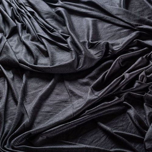 Трикотаж 056-01963 черный однотонный