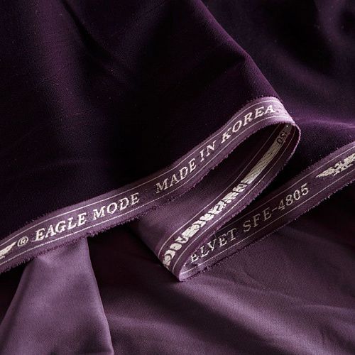 Бархат 002-04366 баклажановый однотонный