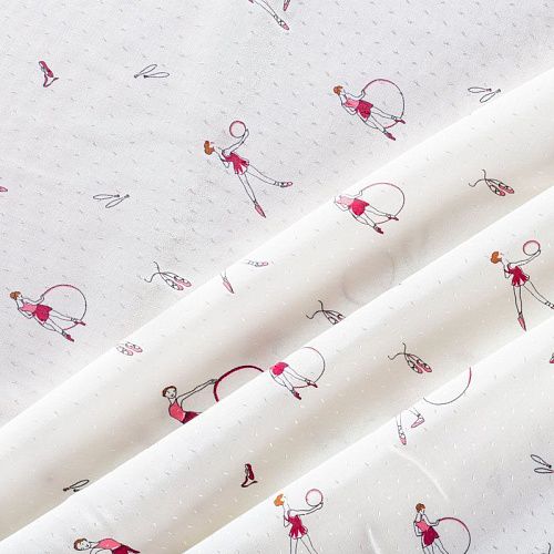 Вискоза 009-1011 молочный принтованный