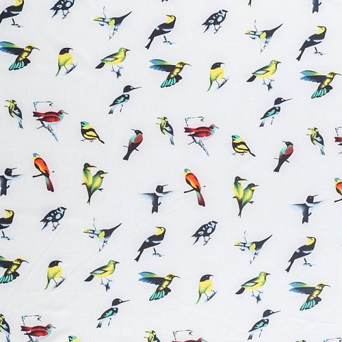 Вискоза "Лоренцо" 036-08196 белый принтованный