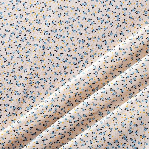 Вискоза 009-1013 сливочный принтованный