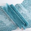 Кружево эластичное 310 мм Ф01-0085 бирюзовый жемчуг