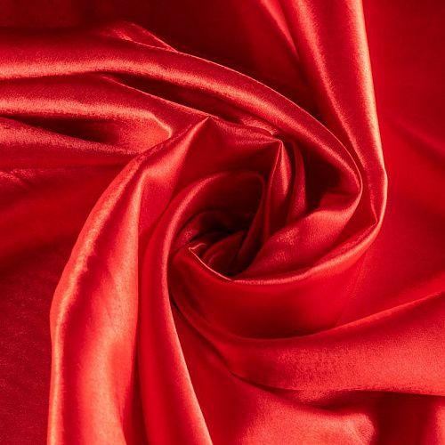 Креп-сатин К33-923 красный однотонный