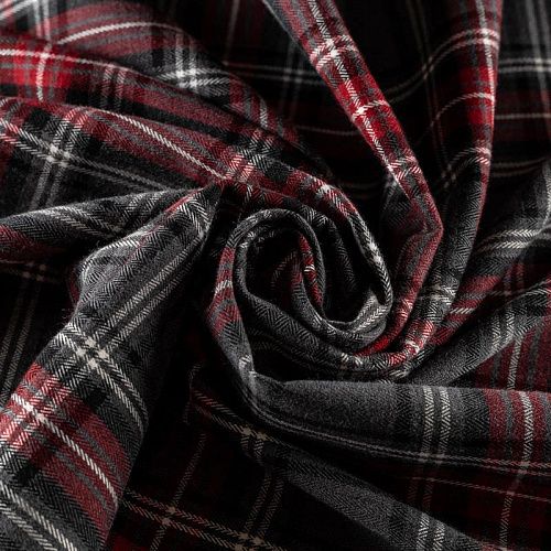 Ткань костюмная К19-096 серый принтованный