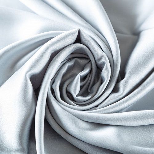 Шелк-штапель 069-06864 выбеленный серо-голубой однотонный