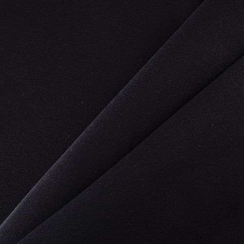 Ткань портьерная L-300 см негорючая блэкаут 10-02-13699 черный однотонный