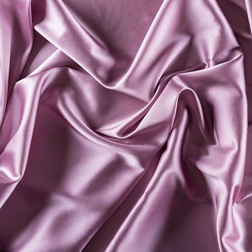 Шелк натуральный К15-1192 пепельно-сиреневый однотонный