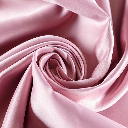 Сатин-тафта 001-07327 пудрово-розовый однотонный