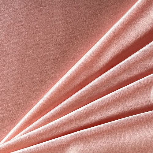 Креп-сатин К33-864 оранжево-розовый однотонный