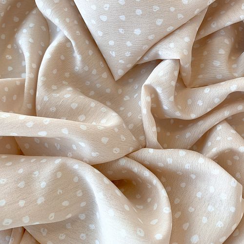 Тенсел К33-199 кремовый принтованный