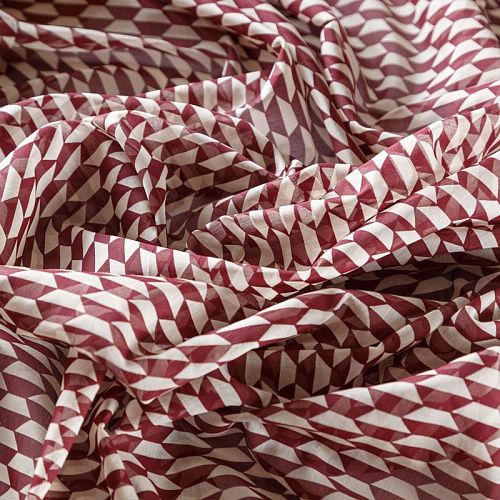 Батист 003-07822 молочный принтованный