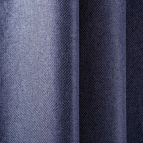 Ткань мебельная рогожка 22-02-00780 чернильно-серый однотонный