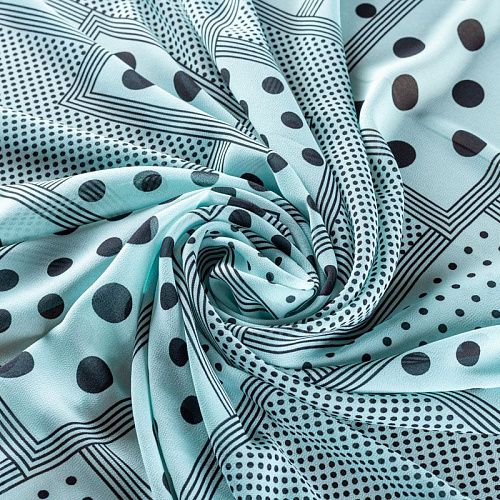 Креп-шифон 027-01433 тиффани принтованный