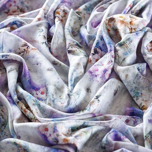 Шелк-штапель 069-09207 светло-серый принтованный