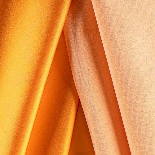 Атлас ватуссо К2-0080 темно-апельсиновый однотонный