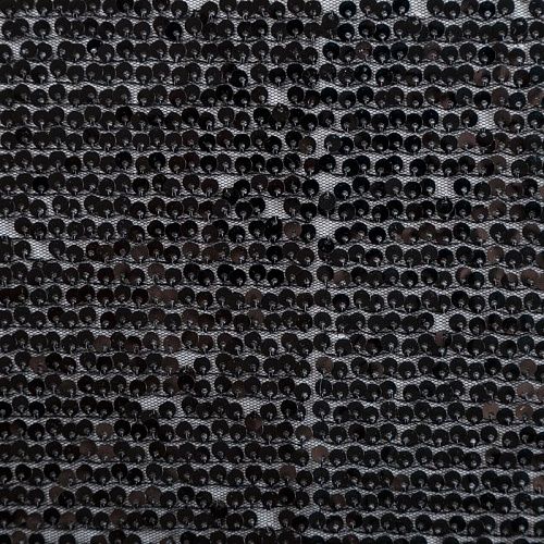 Пайетки на сетке 055-05790 черный однотонный