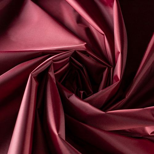 Ткань плащевая К33-687 красно-бордовый однотонный