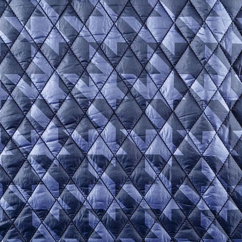 Ткань курточная 033-05348 пепельно-лавандовый принтованный