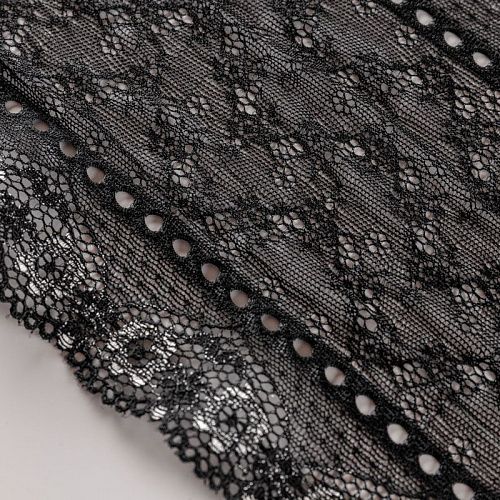 Кружево эластичное 130 мм Ф01-0269 черный