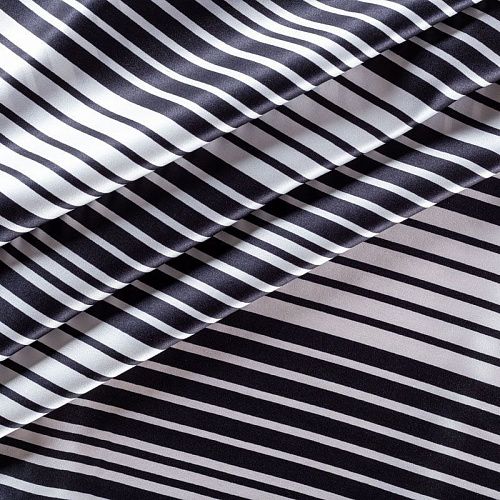 Шелк натуральный К13-570 белый принтованный