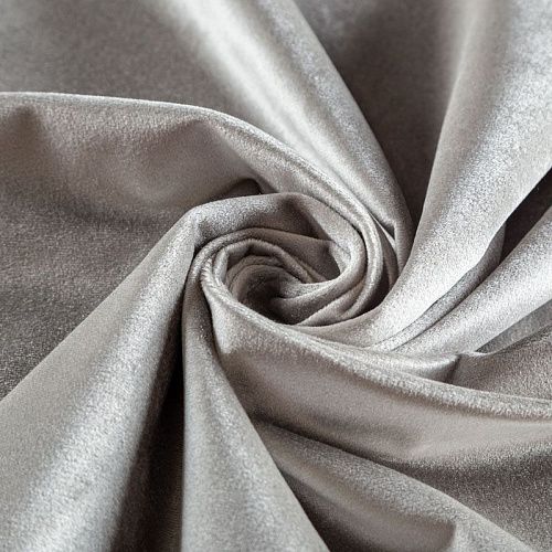 Ткань портьерная бархат 09-02-03270 светло-серый