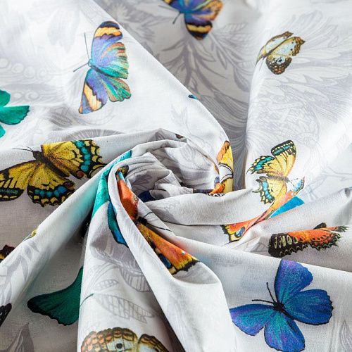 Перкаль ш.220 см 007-03516 белый принтованный