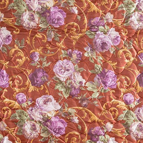 Ткань курточная 2-х сторонняя 033-03817 коричневый принтованный