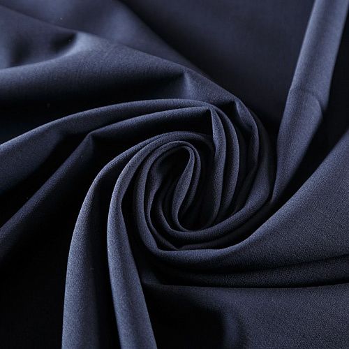 Шерсть двойная 066-09668 темно-синий однотонный