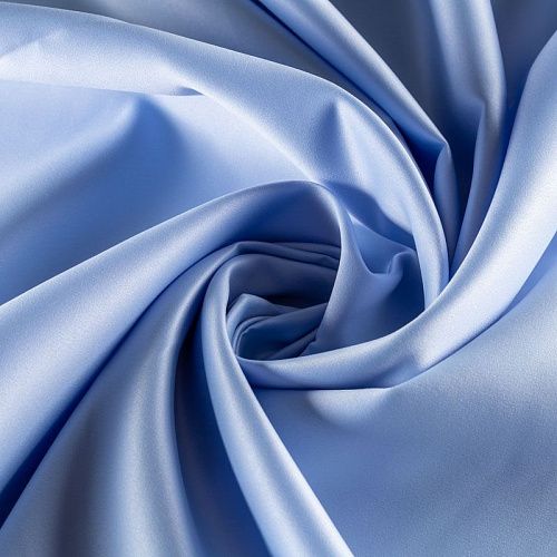 Сатин-тафта К33-782 голубой однотонный