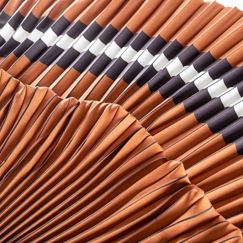 Гофре из крепа купон 70/190х80 см 043-02483 коричневый принтованный