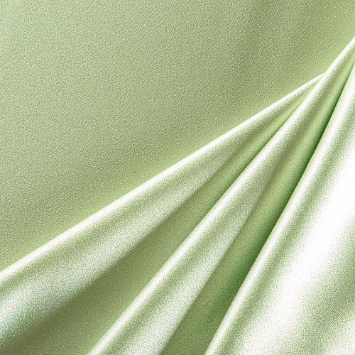Кади креп-атлас 001-06579 лаймовый однотонный