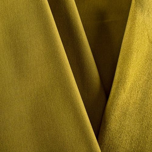 Джерси с начесом 014-03176 темно-горчичный однотонный