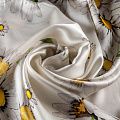 Шелк натуральный К13-933 молочный принтованный