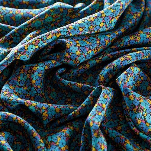 Вискоза 009-08625 черный принтованный