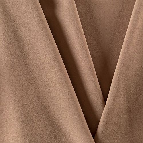 Креп-шифон 027-09856 бежевый однотонный