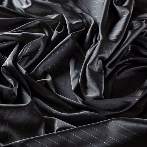 Шелк синтетический с люрексом 065-04160 черный