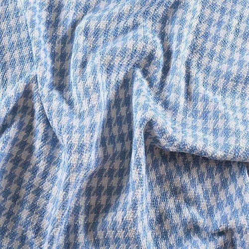 Твид шанель 052-10709 бело-голубой