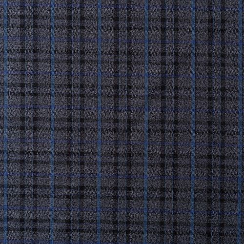 Ткань костюмная 025-06665 темно-серый принтованный