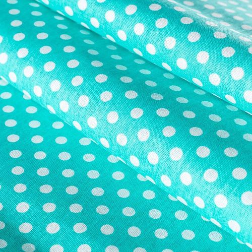 Бязь 007-00641 бирюзовый принтованный