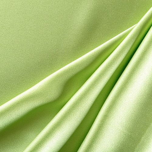 Кади креп-атлас 001-06636 салатовый однотонный