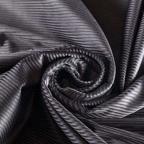 Вельвет 008-05826 дымчато-серый однотонный