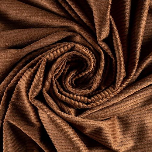 Вельвет К30-280 корица однотонный