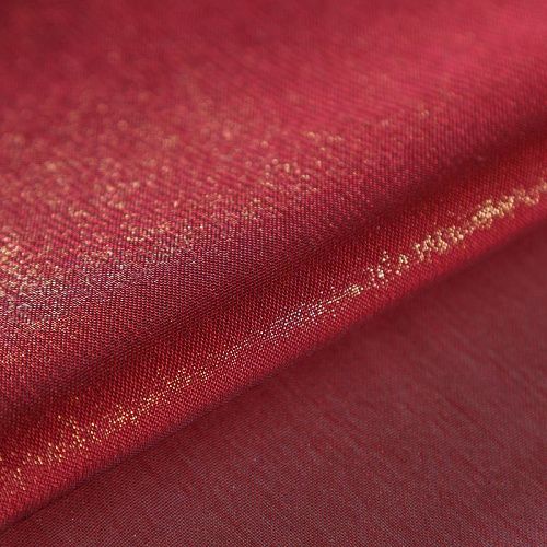 Шифон с напылением 068-09636 бордовый однотонный