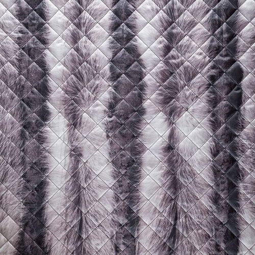 Ткань курточная 033-03813 серый принтованный