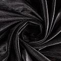 Бархат с люрексом К33-547 черный однотонный